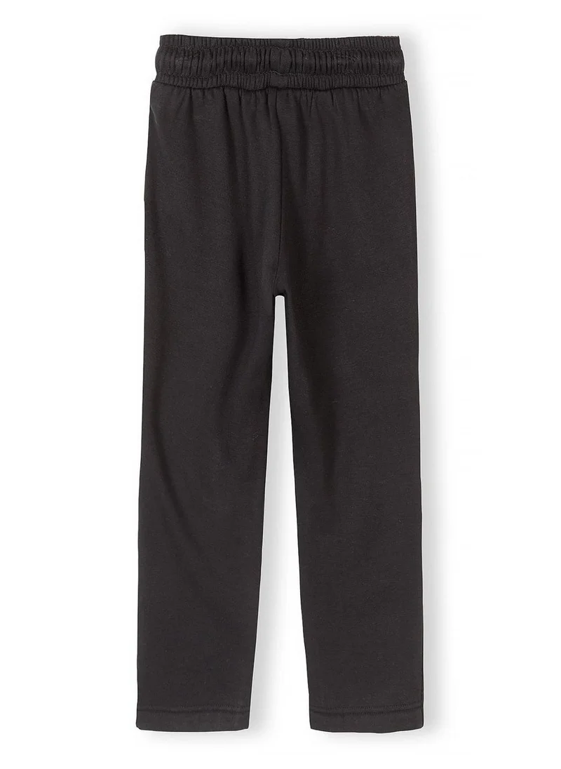 MINOTI Girls wide leg joggers black viscose blend